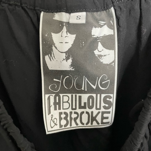 Young Fabulous & Broke Black Off the Shoulder Dress Small - Picture 3 of 6